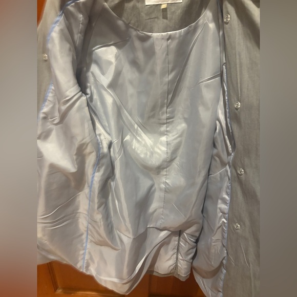 Calvin Klein Double Breasted Cotton Buckle Waist Trench Coat - Picture 14 of 17